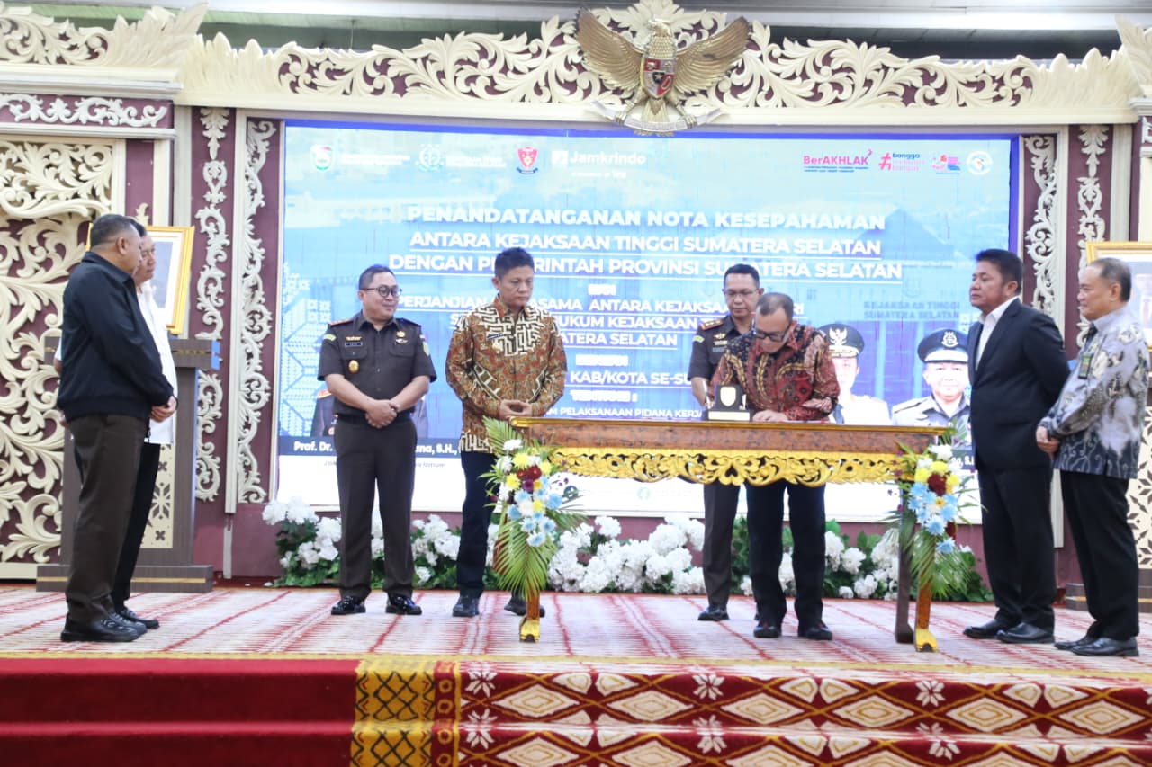 Sinergi Pelaksanaan Pidana Kerja Sosial, Pemkab OKU Lakukan MoU Dengan Kejari OKU