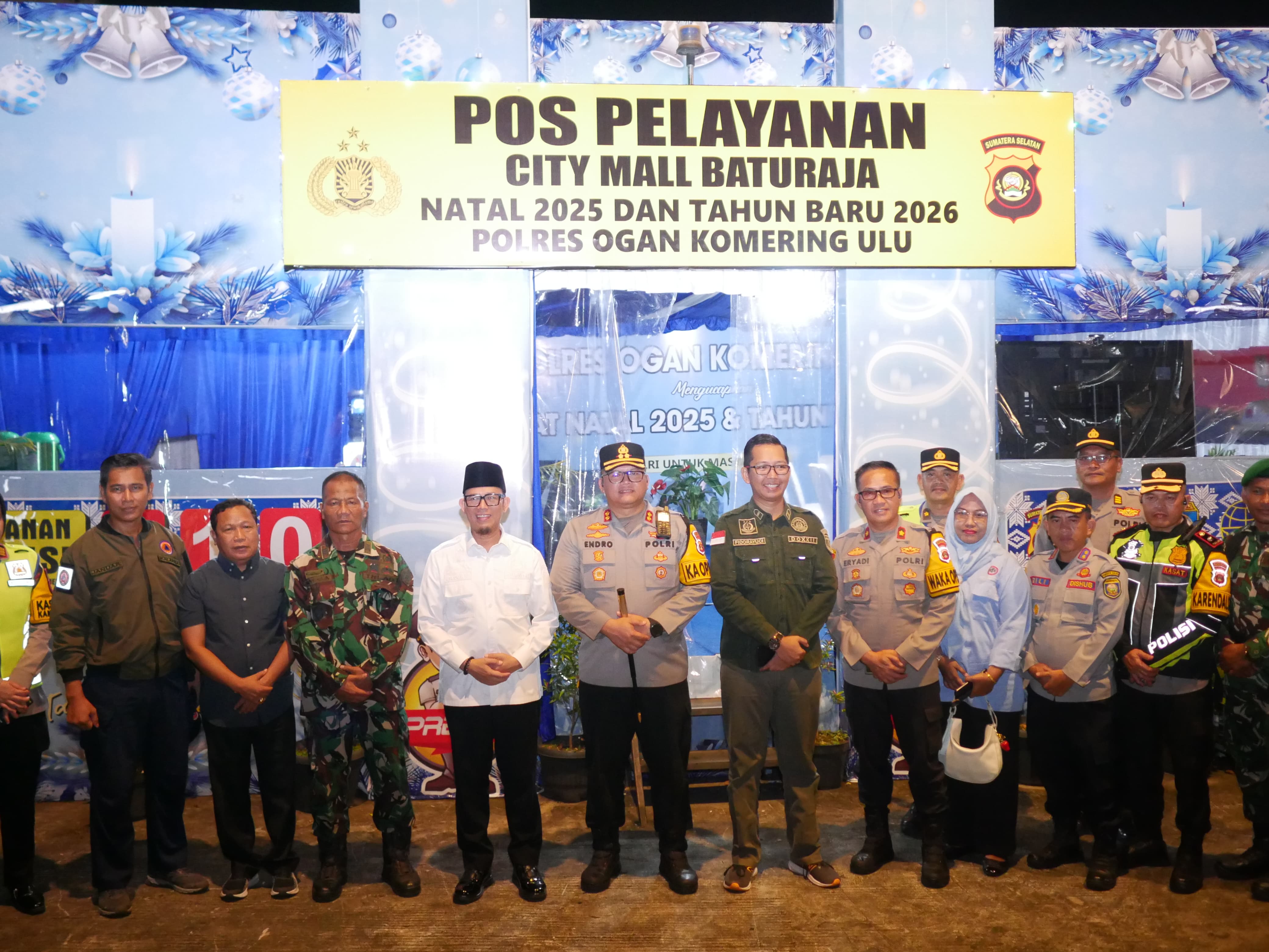 Pastikan Kamtibmas Kondusif, Bupati dan Kapolres OKU Pantau Malam Pergantian Tahun Baru