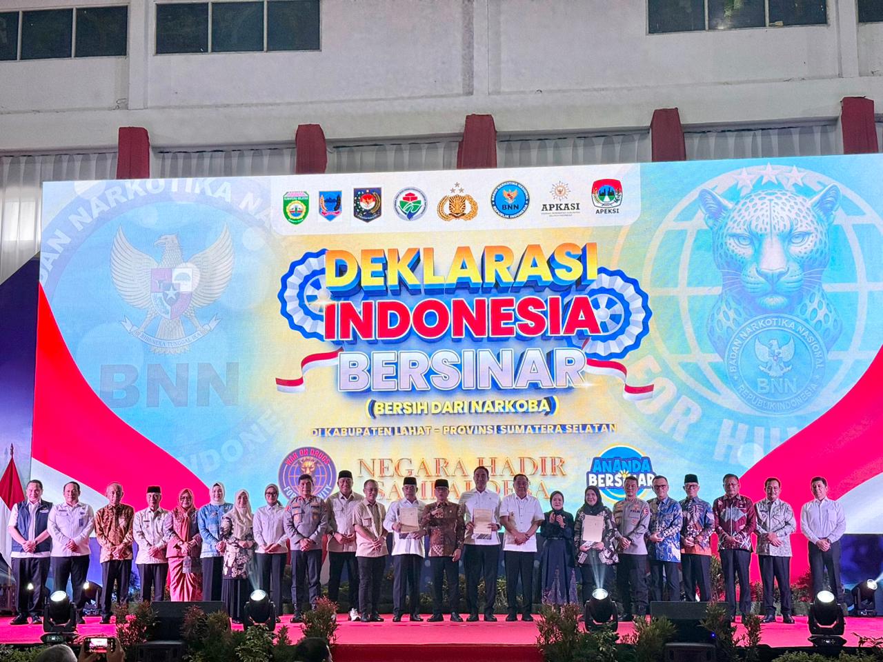 Hadiri Deklarasi Indonesia Bersinar, Bupati OKU Tegaskan Komitmen Perangi Narkoba