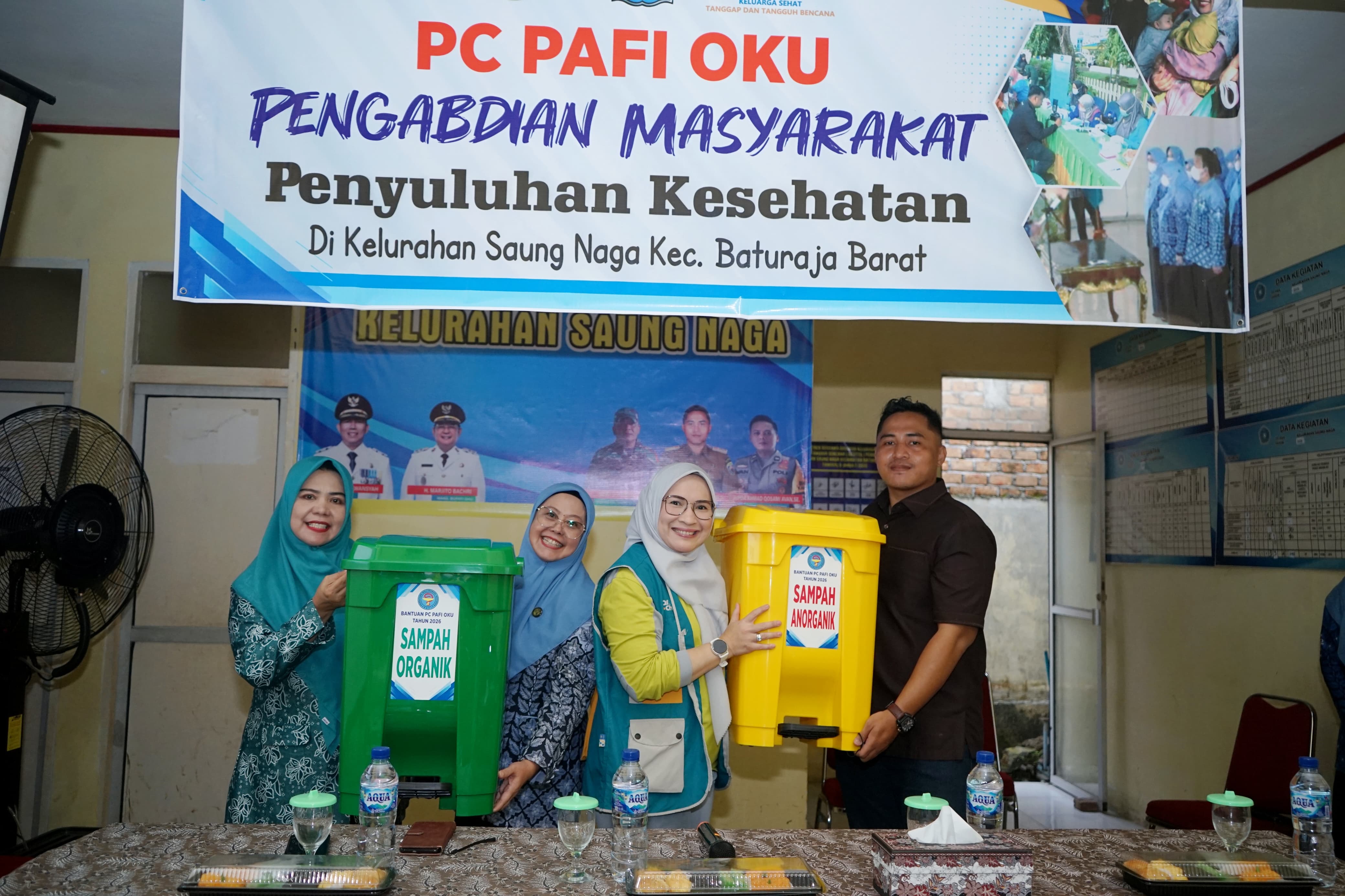 Tingkatkan Kemandirian Warga Saung Naga, PC PAFI OKU Berikan Penyuluhan Tanaman Obat dan Sarana Kebersihan